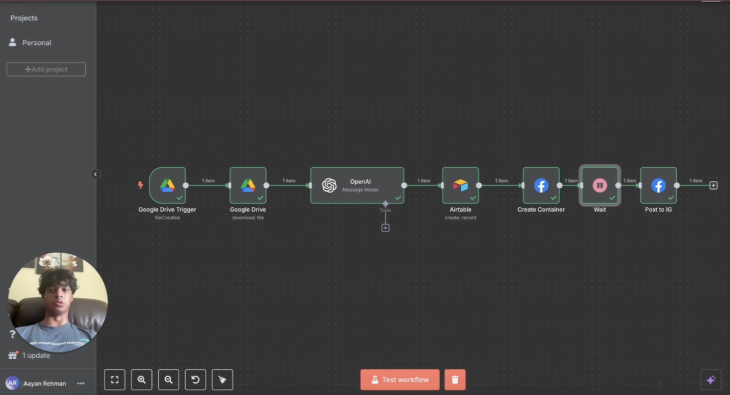 AI Workflow System - Client Management and Automation